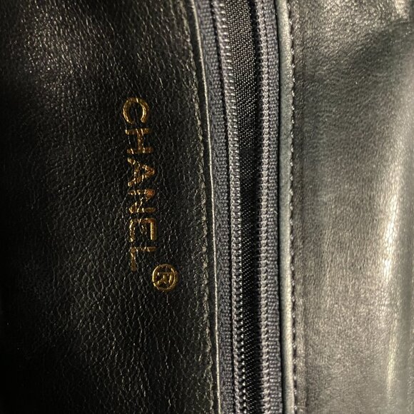 81405 Chanel Black Lizard Vintage Mini Flap Shoulder Bag - Picture 9 of 14